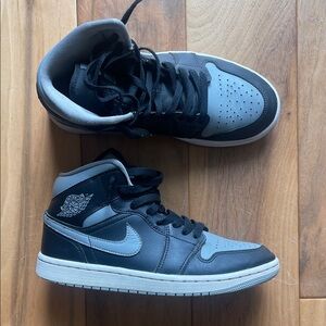 Air Jordan Men's High-Top Sneakers in Black & Gray